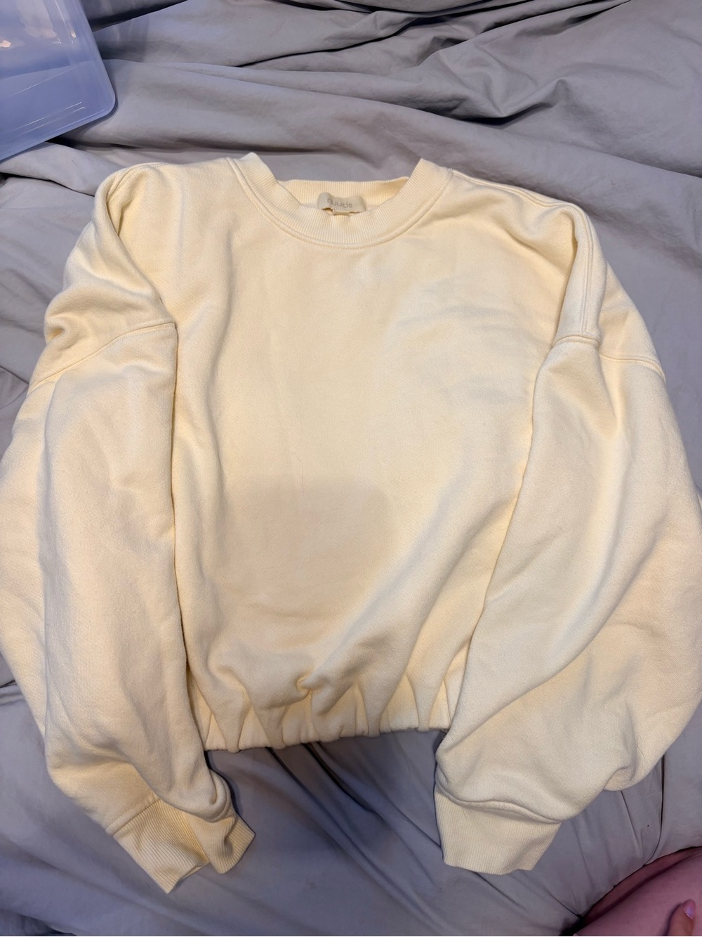 nuuds Cream Cinched Sweatshirt XS